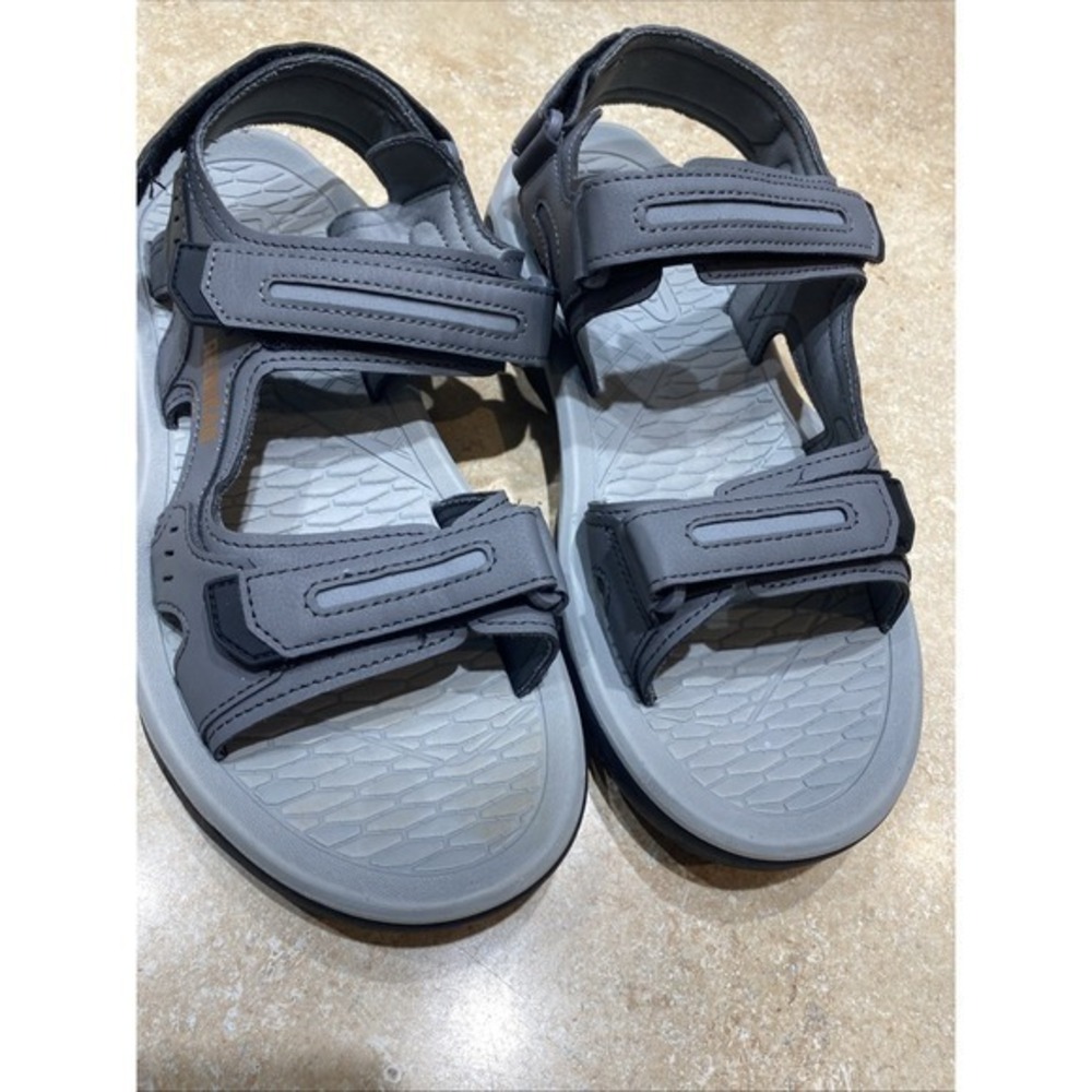 Redhead Size 12 Men's Sandal Gray and Black 604